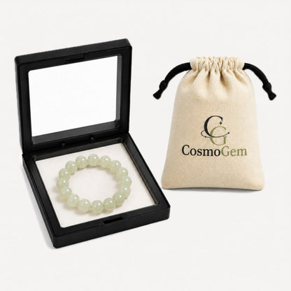 CosmoGem™ Pulsera de Jade Natural Premium